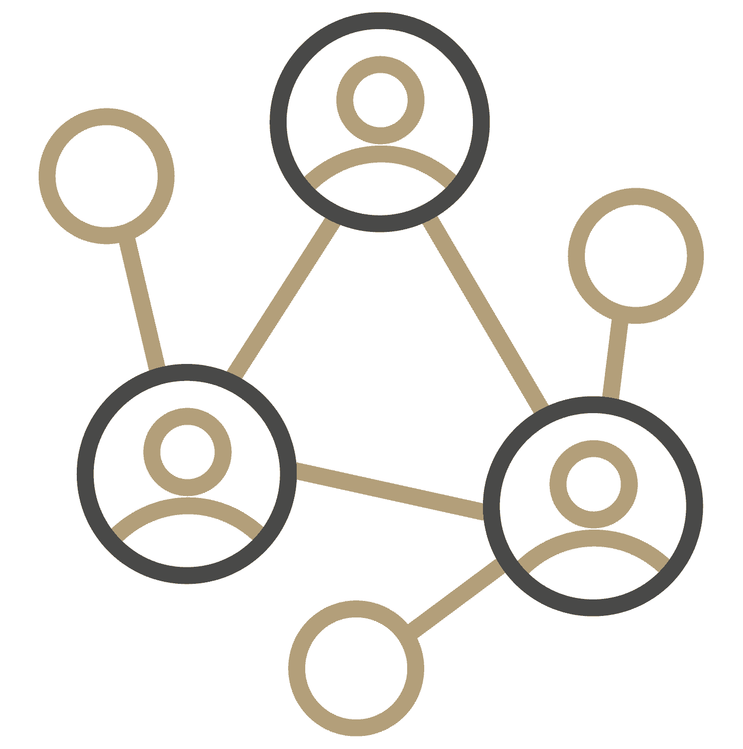 Systemisches Coaching - Business Constellations Icon Systemisches Coaching - Business Constellations - Bild zeigt Fähnchen mit A B C D